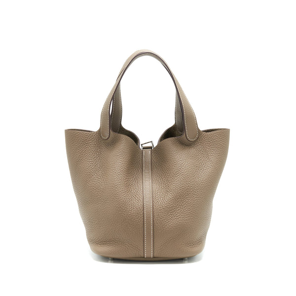 Hermes Picotin 22 Lock Bag Etoupe SHW Stamp Y