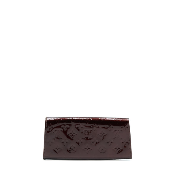 Louis Vuitton Sunset Boulevarde Shoulder Bag Patent Dark Red GHW