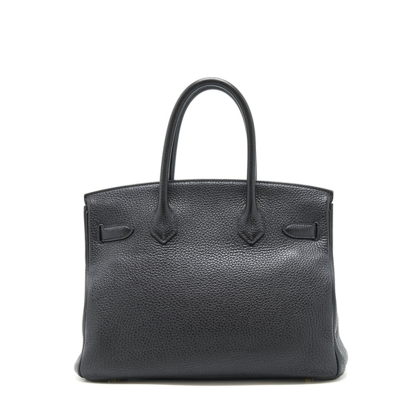 Hermes Birkin 30 Black GHW stamp A