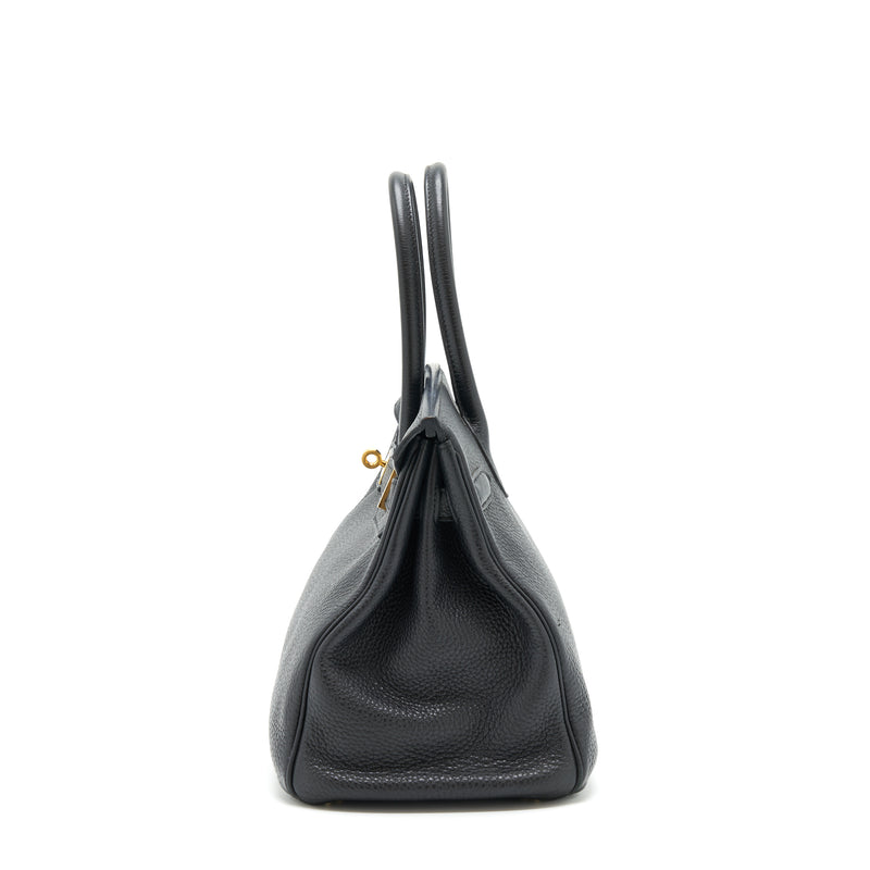Hermes Birkin 30 Black GHW stamp A