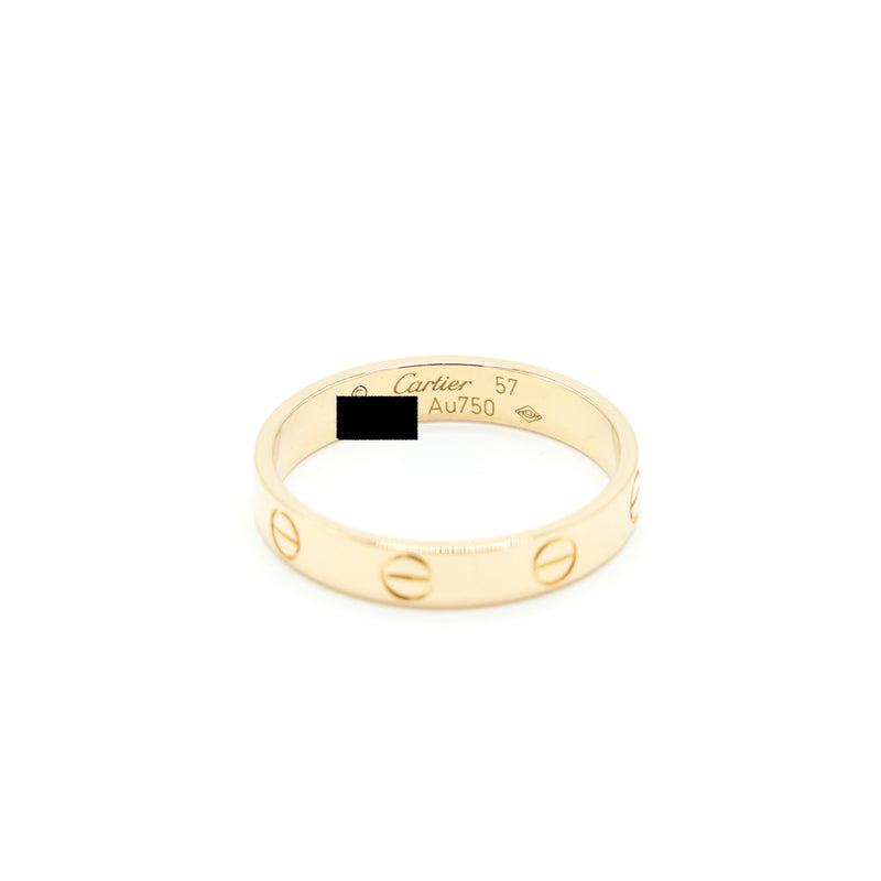 Cartier Size 57 Love Wedding Band Yellow Gold