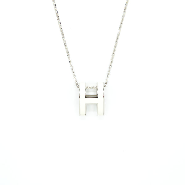 Hermes Pop H Pendant Blanc SHW
