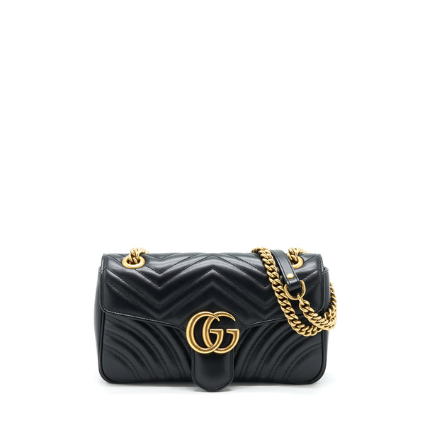 Gucci GG Marmont Small Matelasse Shoulder Bag Black GHW