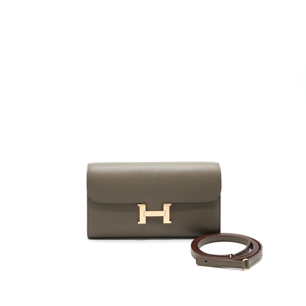 Hermes constance to go 8F Gris Etain RGHW