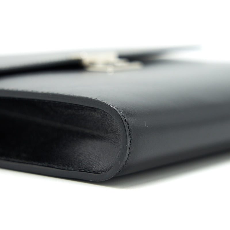Hermes Clic 16 Wallet box Calfskin black SHW Stamp D