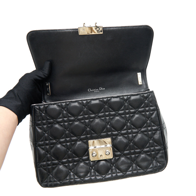 Dior Miss Dior Medium Flap Bag Black SHW