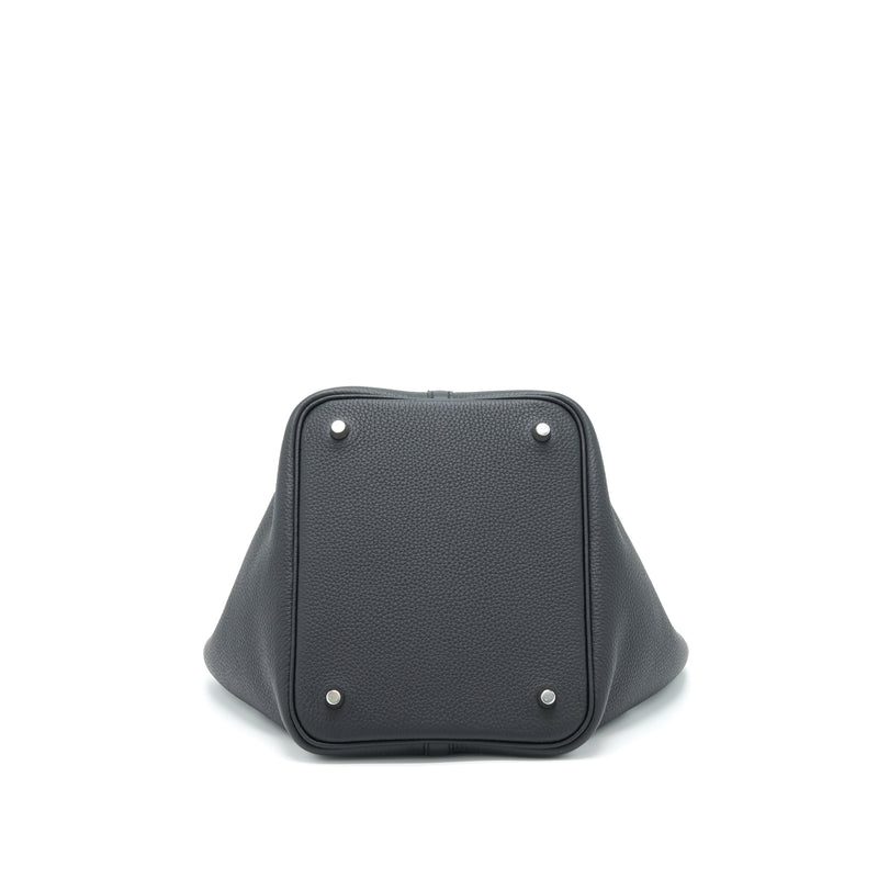 Hermes Picotin 22 Lock Bag Clemence Black SHW Stamp Z