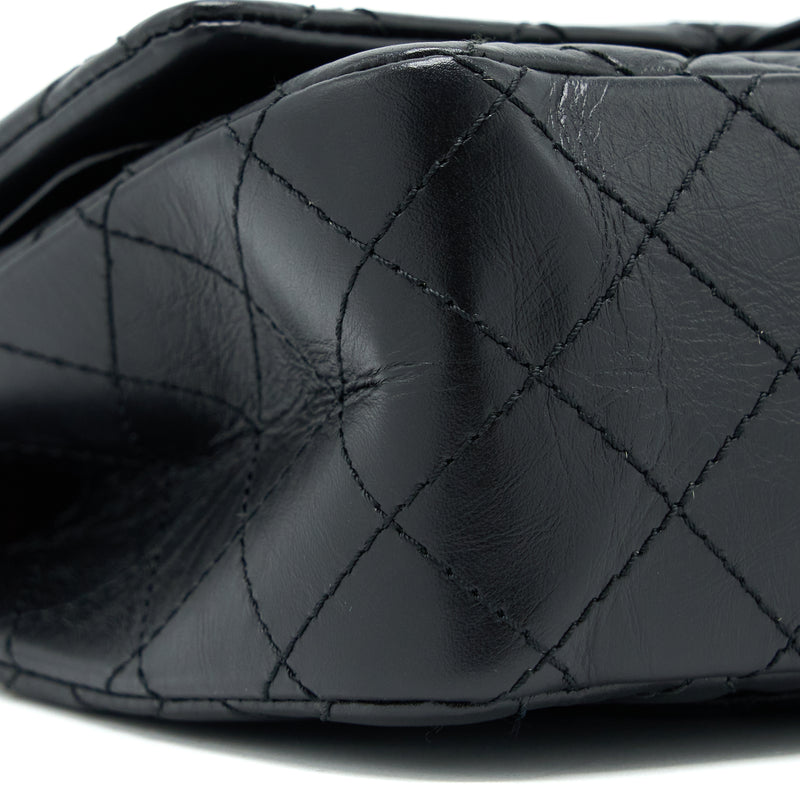 Chanel Small 2.55 Reissue Flap Bag Aged Calfskin Black GHW
