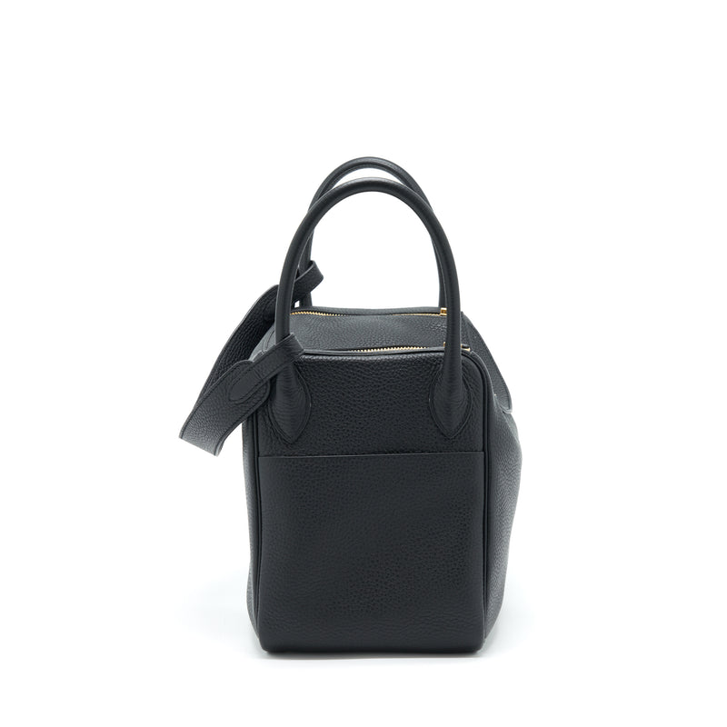 Hermes Lindy 30 Clemence Black GHW Stamp Y