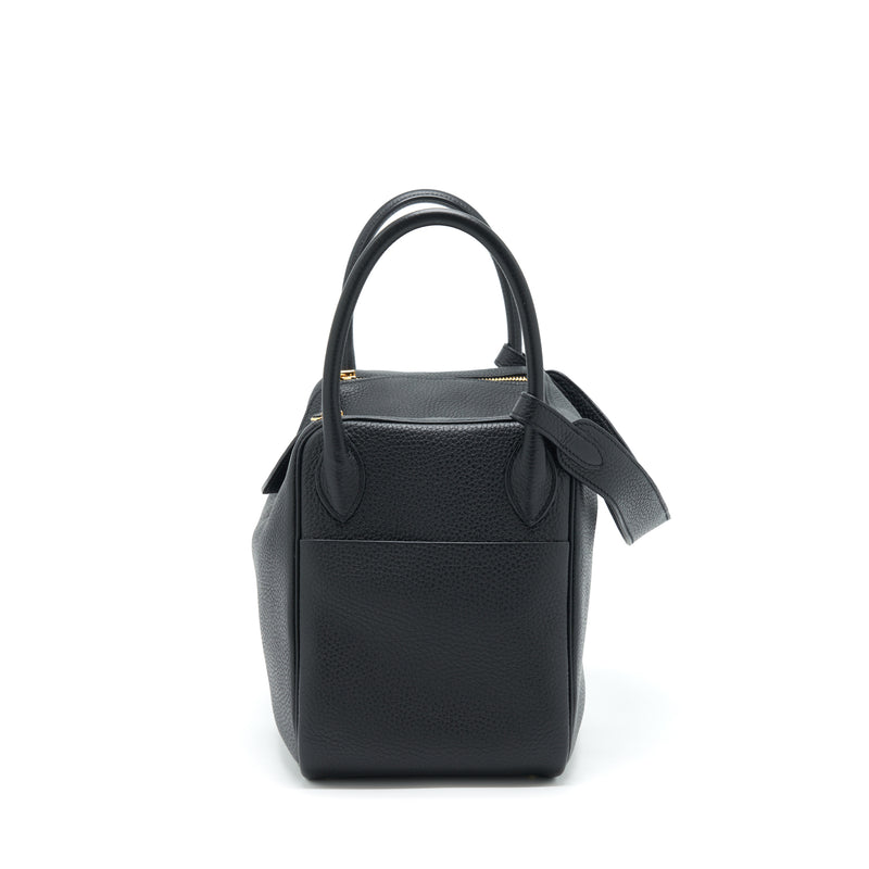 Hermes Lindy 30 Clemence Black GHW Stamp Y