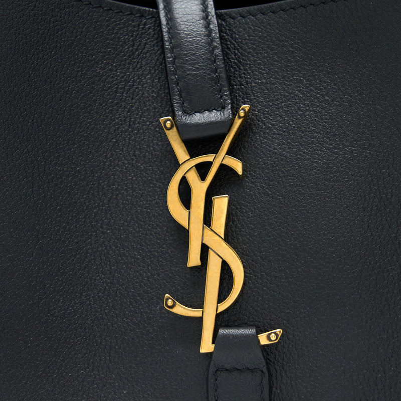 Saint laurent Le 5 A 7 Soft Small Bag in Smooth Calfskin Black Brushed GHW