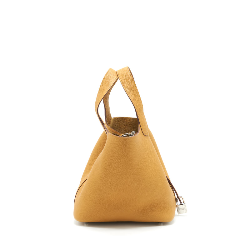 Hermes Picotin 18 Lock Bag Taurillon Maurice Sesame SHW Stamp Y