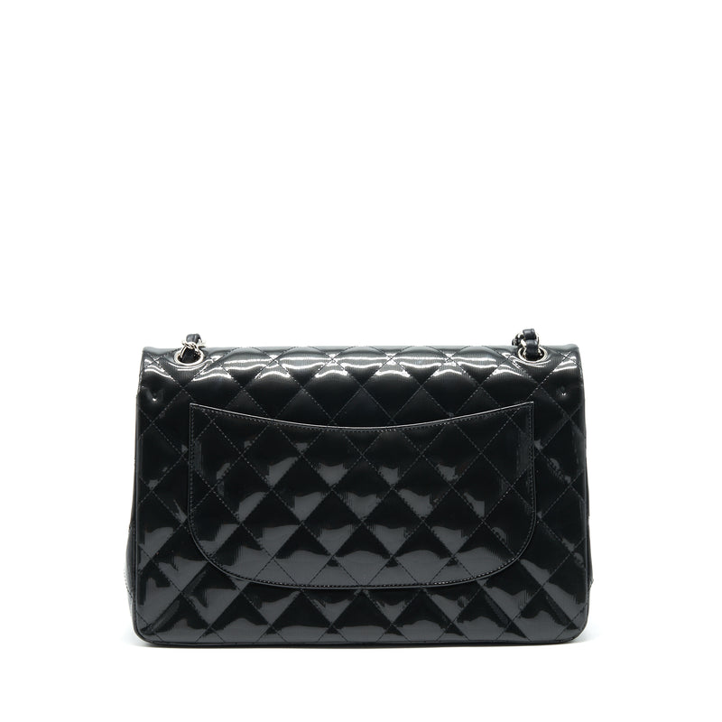 Chanel Classic Flap Bag Jumbo Patent Black SHW