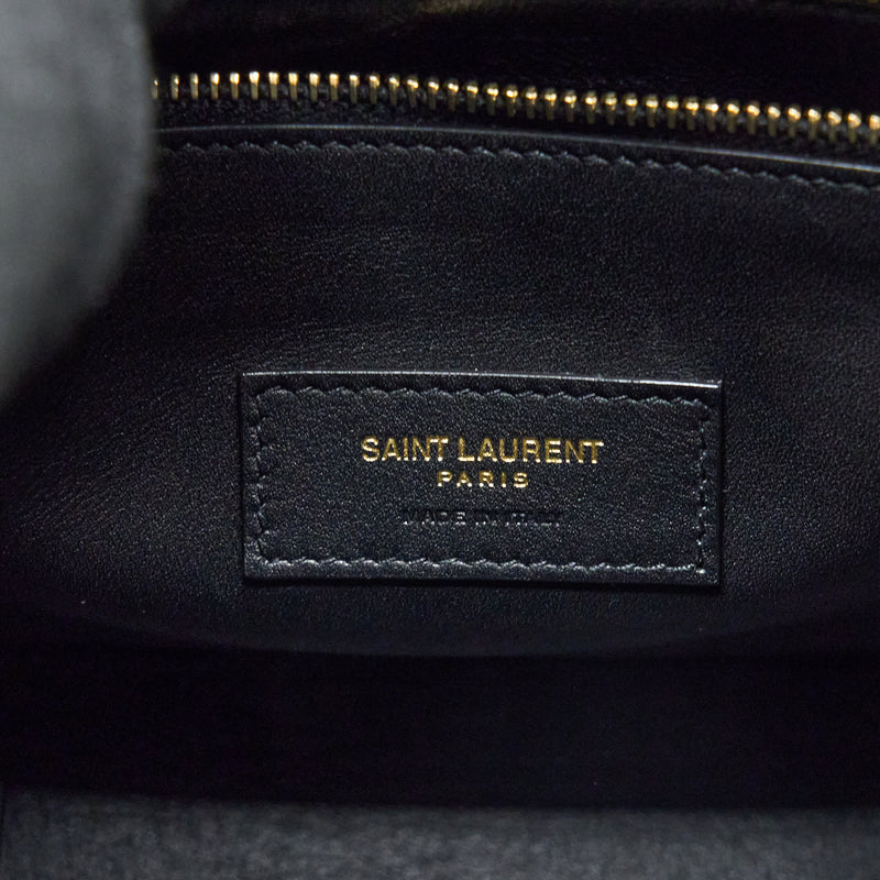 Saint laurent Le 5 A 7 Soft Small Bag in Smooth Calfskin Black Brushed GHW