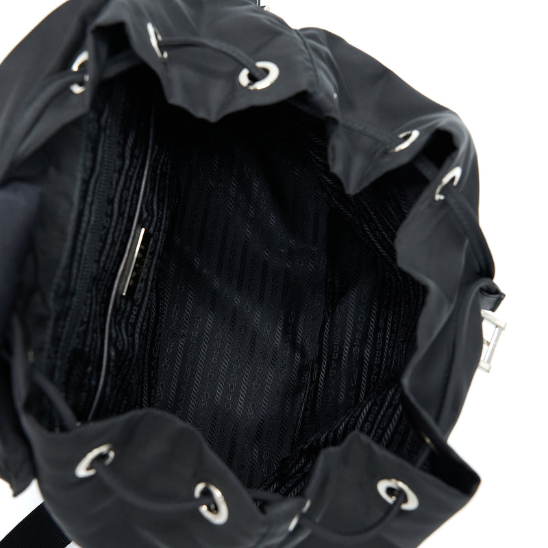 Prada Re-Nylon Backpack Black SHW
