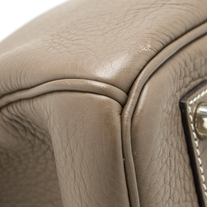 Hermes Birkin 35 Togo Etoupe SHW Stamp Square J