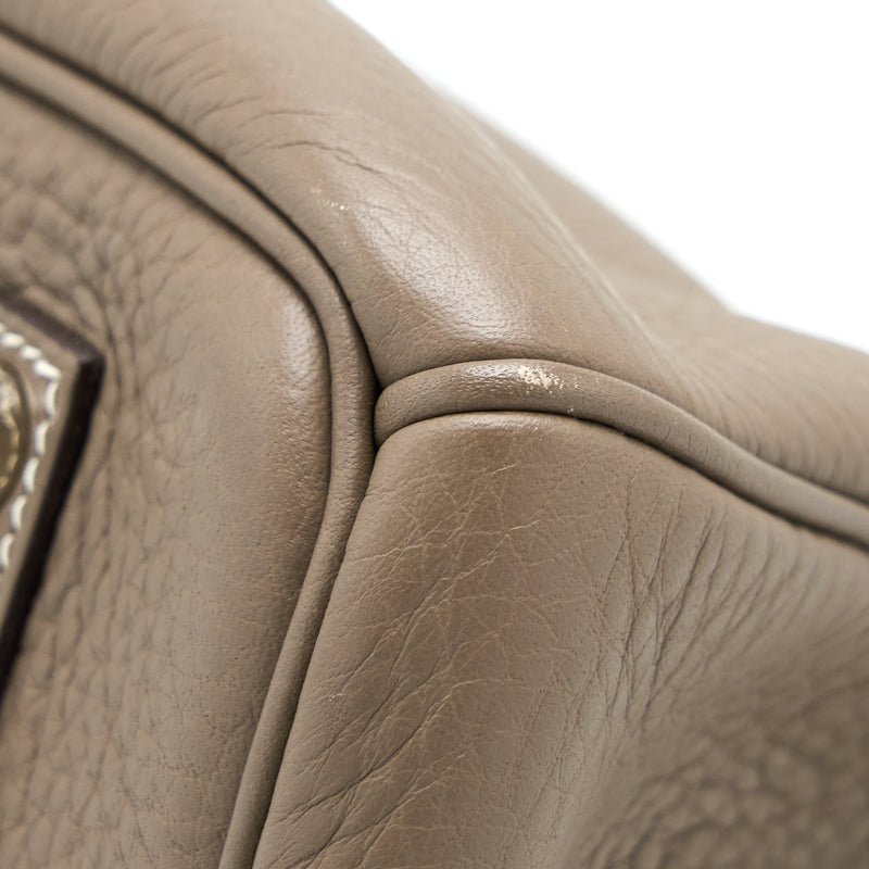 Hermes Birkin 35 Togo Etoupe SHW Stamp Square J