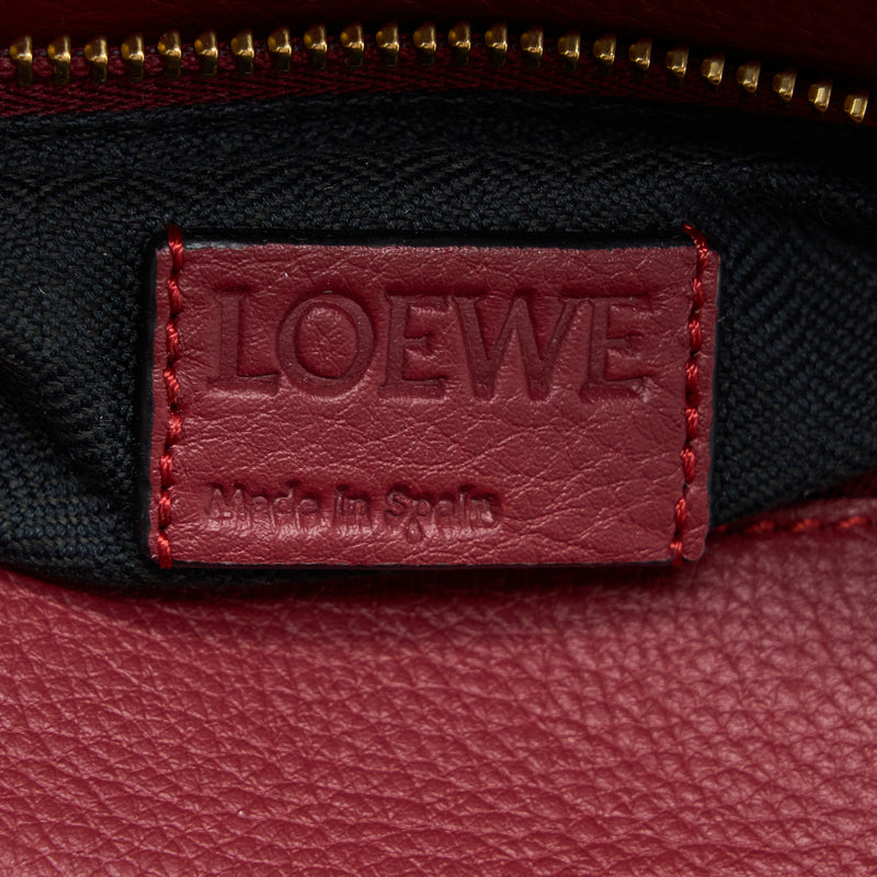 Loewe Small Puzzle Bag Calfskin ColourBlock Red GHW