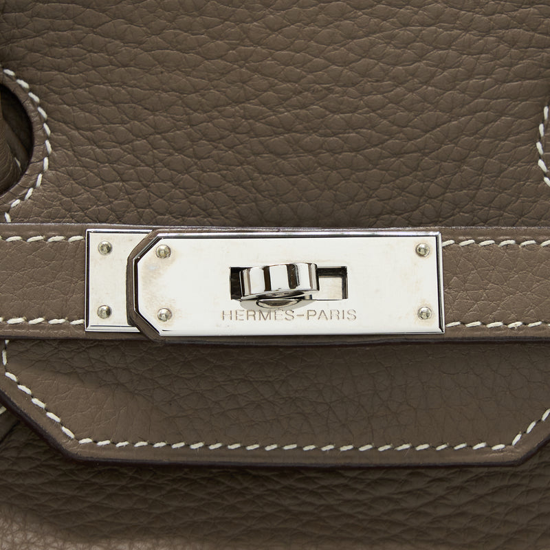 Hermes Birkin 35 Togo Etoupe SHW Stamp Square J