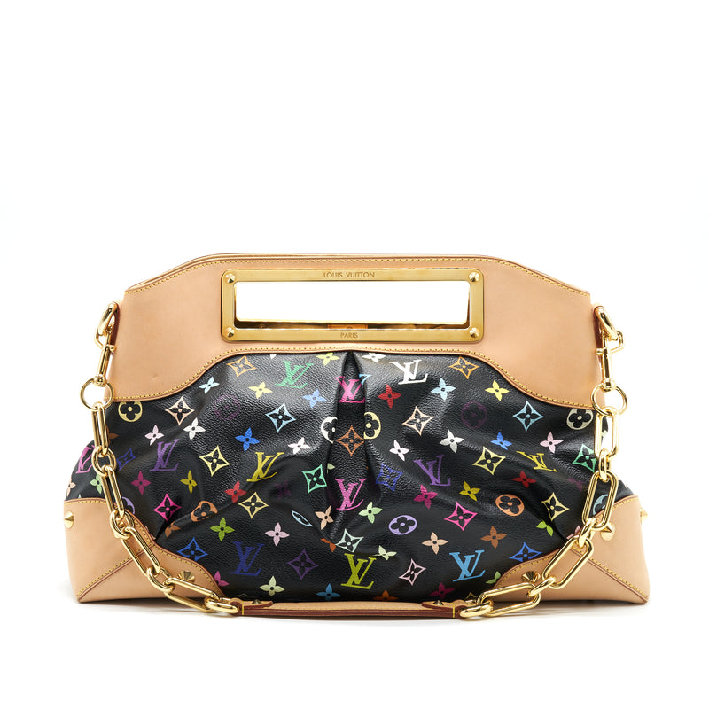 LOUIS VUITTON JUDY GM BLACK MONOGRAM CANVAS MULTICOLOUR