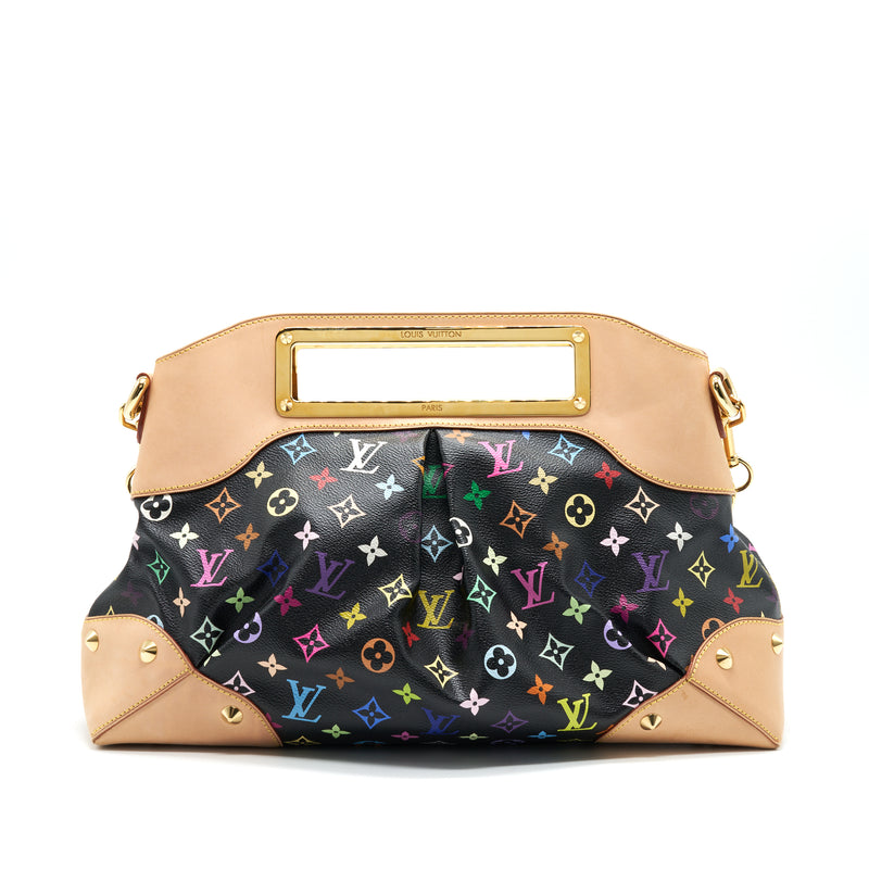 LOUIS VUITTON JUDY GM BLACK MONOGRAM CANVAS MULTICOLOUR