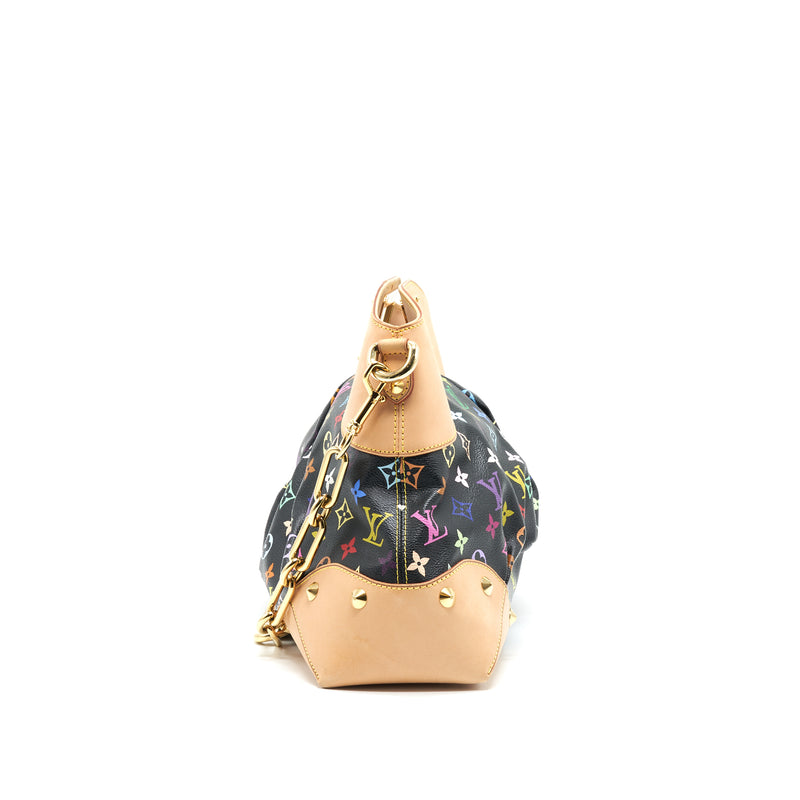 LOUIS VUITTON JUDY GM BLACK MONOGRAM CANVAS MULTICOLOUR