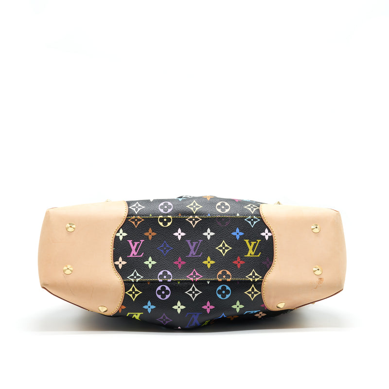 LOUIS VUITTON JUDY GM BLACK MONOGRAM CANVAS MULTICOLOUR