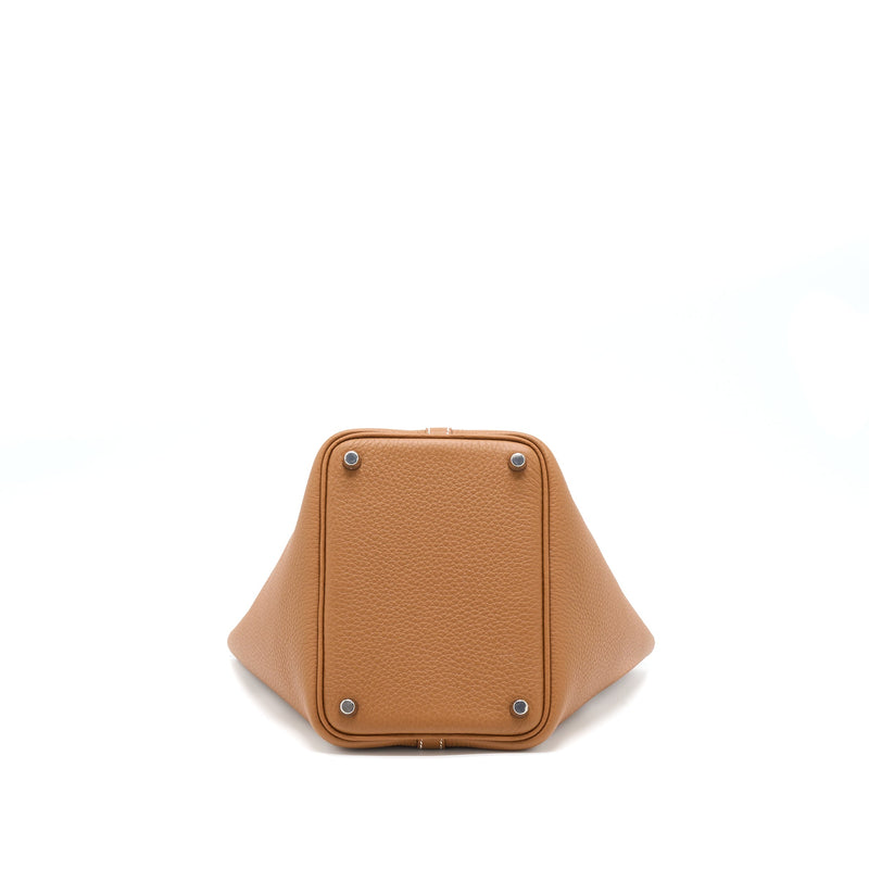 Hermes Picotin 18 Lock Bag Clemence Gold SHW Stamp U