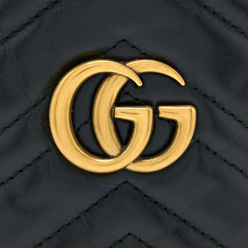 Gucci GG Marmont Mini Bucket Black GHW