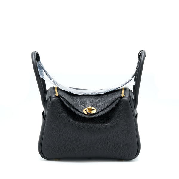 Hermes Lindy 26 Clemence Black GHW Stamp U