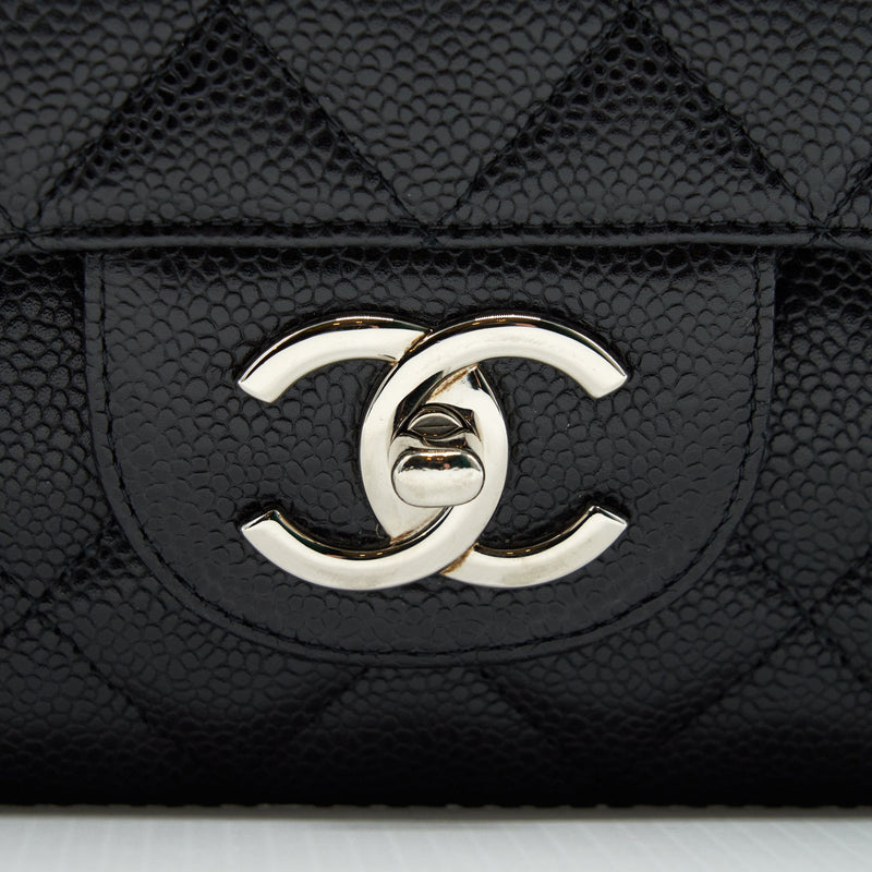 Chanel Maxi Flap Bag Caviar  Black SHW