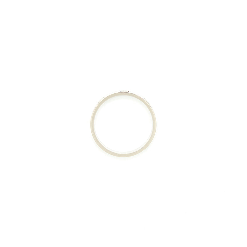 Cartier size 58 love wedding band white gold