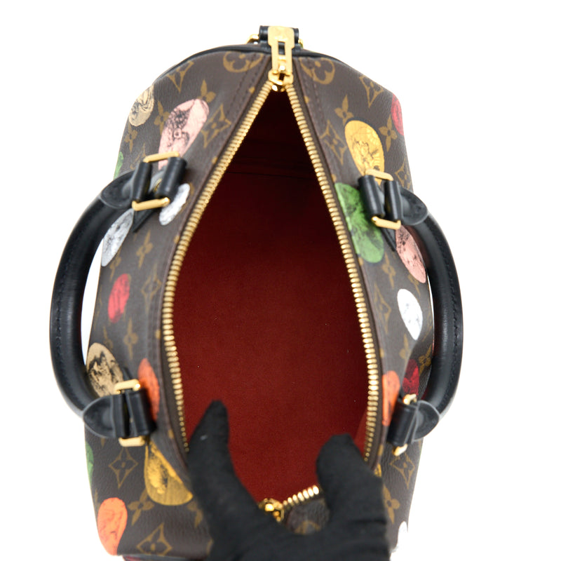 Louis Vuitton x Fornasetti Speedy Bandouliere 25 Multicolour Monognram Canvas GHW (New Version)