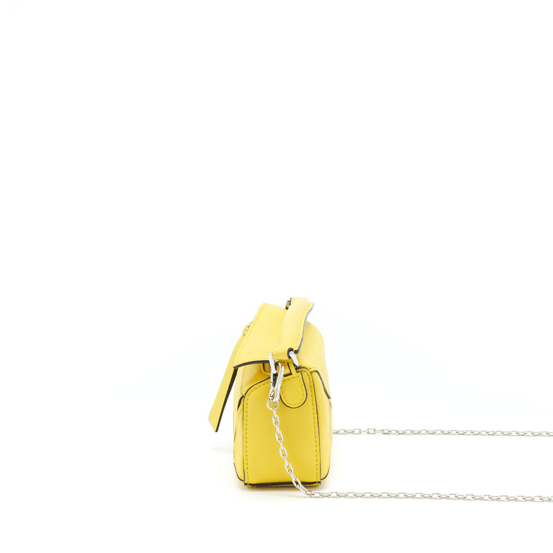 Loewe Nano Puzzle classic calfskin yellow with SHW