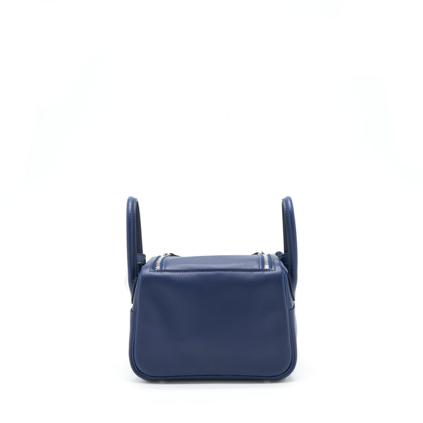 Hermes mini Lindy Swift Navy/Bleu Frida SHW stamp Z