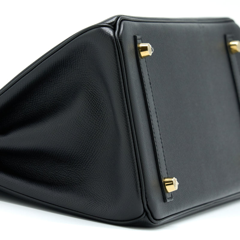 Hermes Birkin 30 Epsom Black GHW Stamp A
