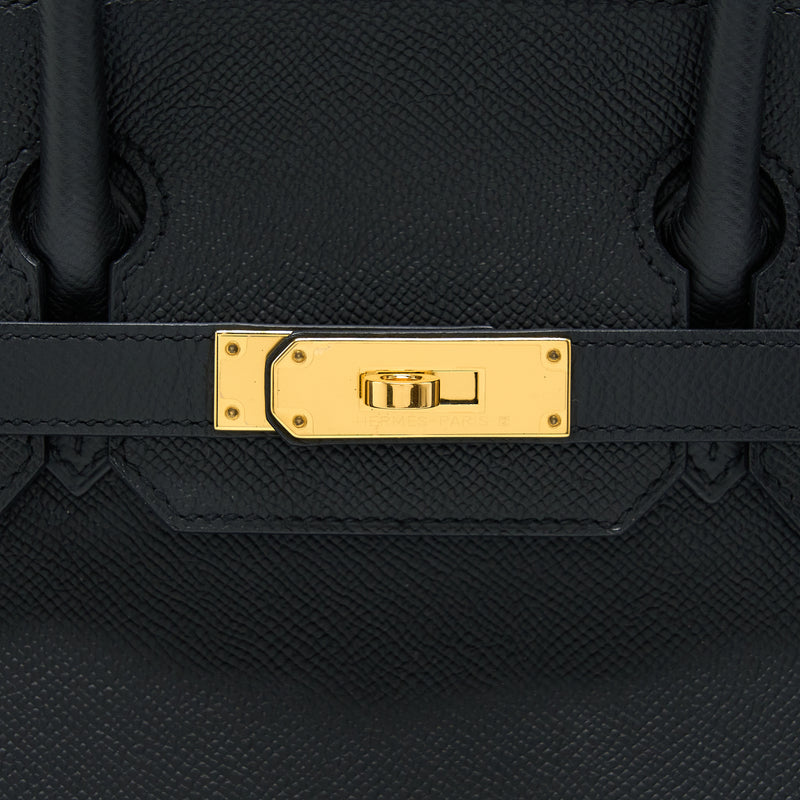 Hermes Birkin 30 Epsom Black GHW Stamp A