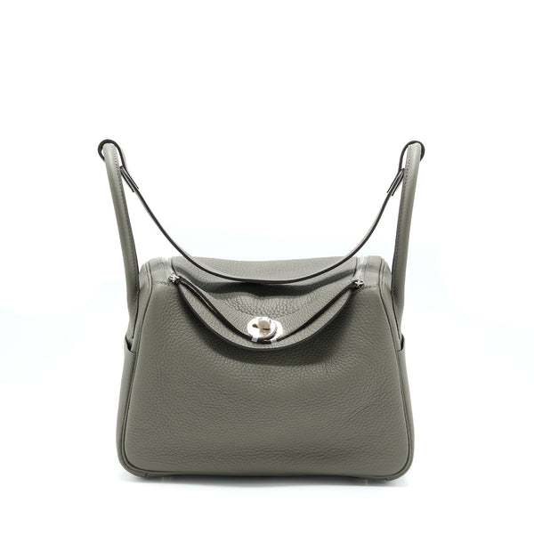 Hermes Lindy 26 Clemence 0L Gris Meyer SHW Stamp U