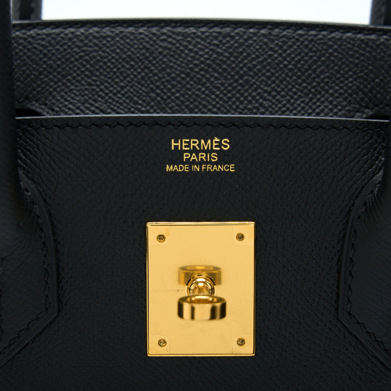 Hermes Birkin 30 Epsom Black GHW Stamp A