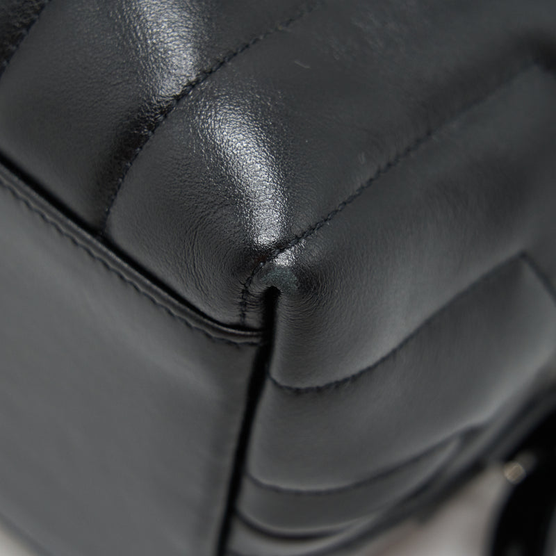 Saint Laurent Medium Loulou Backpack Black Y Matelass