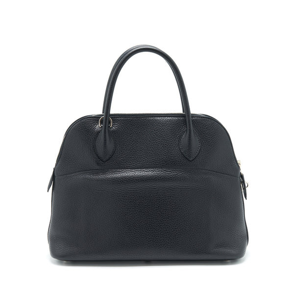 Hermes bolide 31 clemence leather black with SHW stamp T