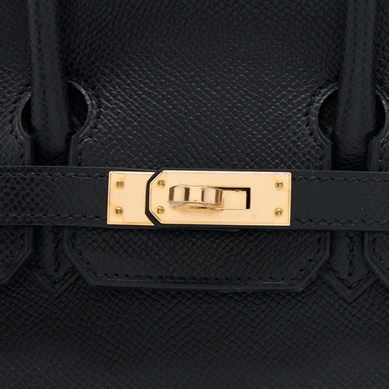 Hermes Birkin 25 Epsom Black RGHW Stamp U