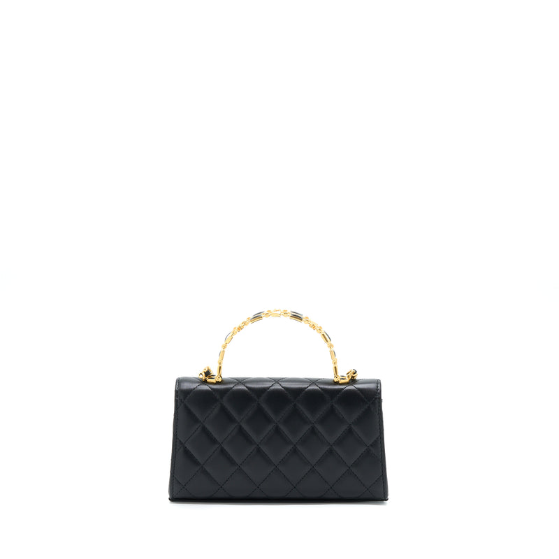 Chanel AP3240 Flap Bag With Top Handle Lambskin & Gold-Tone Metal Green -  lushenticbags