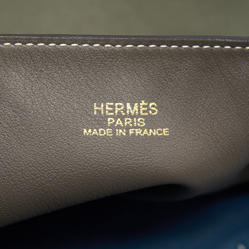 Hermes Double Sense Bag Dark Etoupe/Multicolour Stamp Square Q