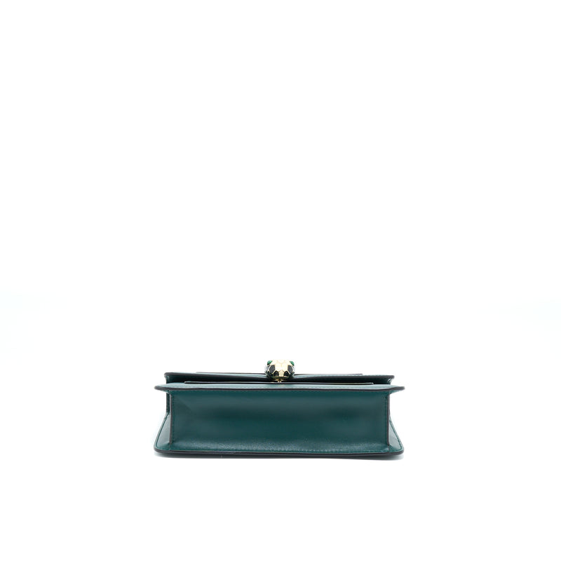 Bvlgari Serpenti Forever Chain Bag Calfskin Green LGHW
