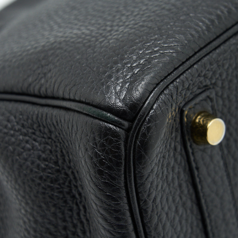 Hermes Birkin 30 Black GHW stamp A