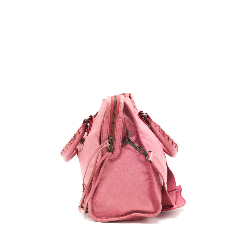 Balenciaga Classic city Pink bag black hardware