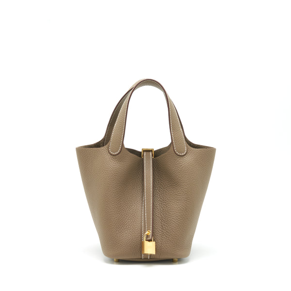 Hermes picotin 18 Lock Bag Etoupe GHW stamp Z