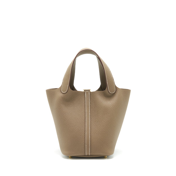 Hermes picotin 18 Lock Bag Etoupe GHW stamp Z