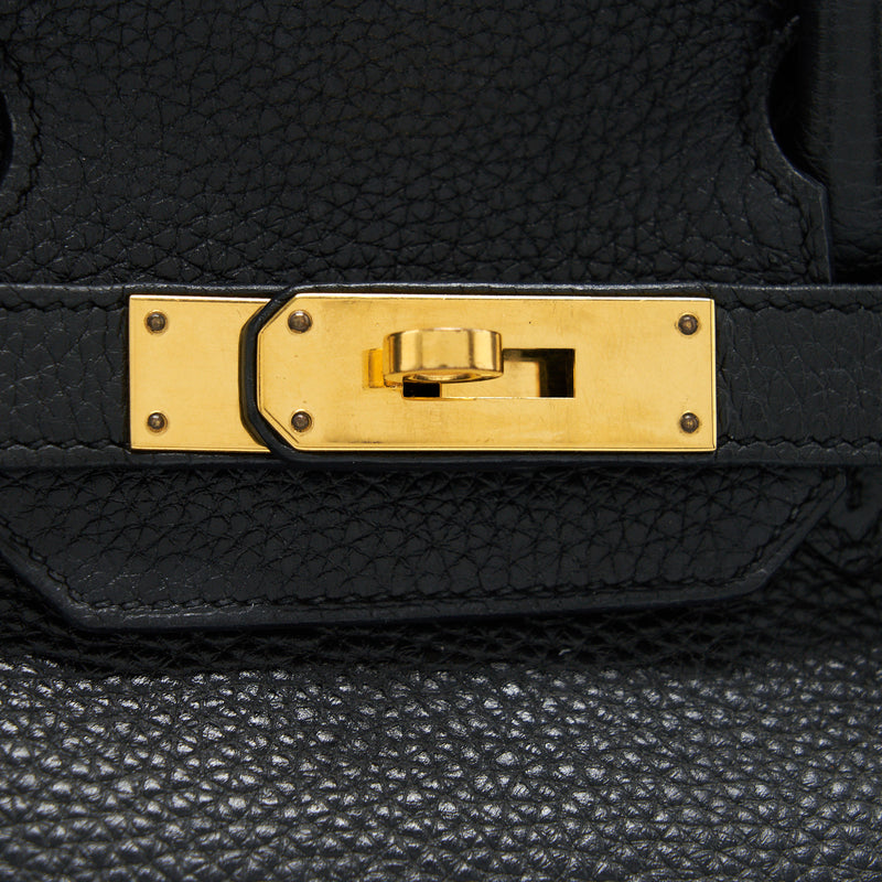 Hermes Birkin 30 Black GHW stamp A